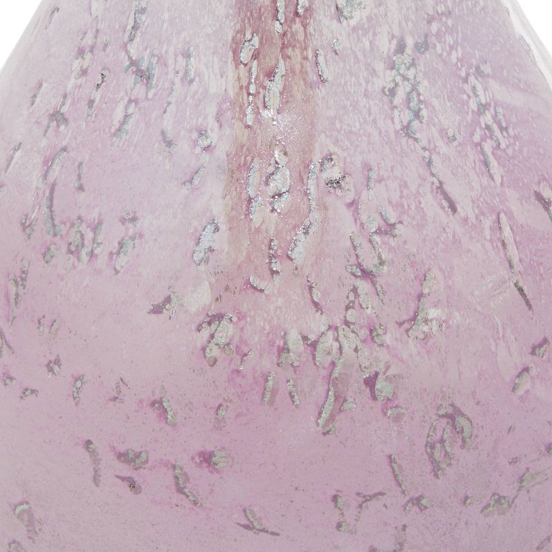 Set of 2 Glass Handmade Blown Vase Purple - CosmoLiving by Cosmopolitan, 4 of 8
