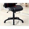 Vynxaria Stylish Office Chair Upholstered 1pc Comfort Adjustable Chair Relax Gaming Office Chair Work Black And Padded Armrests - 4 of 4