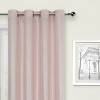 Kate Aurora Glam Chic Living 2 Pack Metallic Foil Sparkle Slub Sheer Grommet Top Curtain Panels - 2 of 4