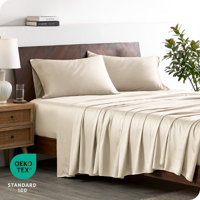 Queen Sand Bamboo Rayon Deep Pocket Sheet Set