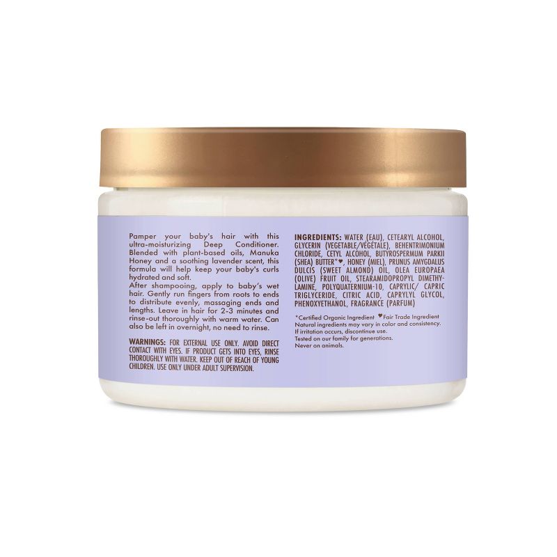 SheaMoisture Baby Manuka Honey &#38; Lavender Nighttime Deep Conditioner - 12 fl oz, 3 of 9