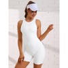 Allegra K Women's Halloween's Sleeveless Short Slim Fit High Neck Workout Body Shapers - 4 of 4
