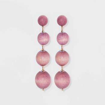 Wooden Ball Beads Drop Earrings - A New Day™