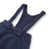 Hope & Henry Girls' Fleece Bow Front Suspender Skirt, Infant - 2 of 4