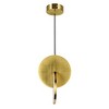 CWI Lighting Tranche LED Mini Pendant With Brushed Brass Finish - 2 of 4