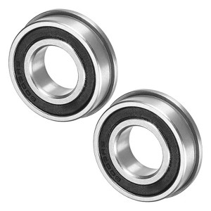 Unique Bargains Chrome Steel Rubber Shielded Flanged Ball Bearing - 1 of 4