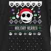 Girl's The Nightmare Before Christmas Holiday Scares Jack Face T-Shirt - 2 of 4