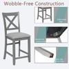 Sapphtopaz Dining Chairs Set of 4 Kitchen Chair with Padded Seat Height Chair with Backrest Dining Room Chairs for Kitchen, Bedroom - 4 of 4