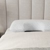 TopComfy Support Pillow Cooling Foam Pillow with Ventilation Channels for Comfortable Sleep, White and Blue, 16"*8"*8" - 3 of 4