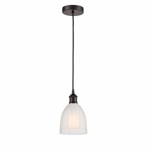 Brookfield - 1 Light Cord Hung Mini Pendant In Industrial Style-9.75 Inches Tall and 5.75 Inches Wide - 1 of 1