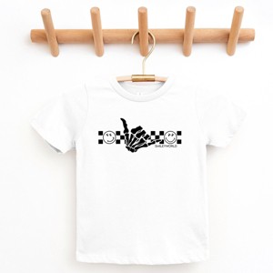 SmileyWorld Skeleton Hang Loose - Youth Short Sleeve Graphic T-Shirt and Toddler Short Sleeve Graphic T-Shirt - 1 of 4