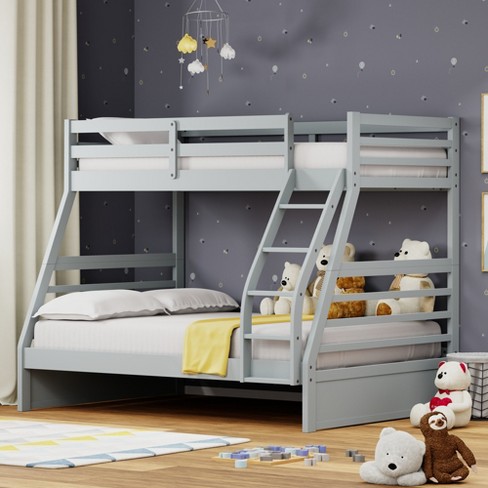 Klatt Solid Wood Twin Over Full Bunk Bed