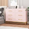Dresser for Bedroom , TV Stand Dressers Chest of Drawers for Living Room Hallway Entryway - 4 of 4