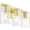 Livex Lighting Clarion 3 - Light Vanity in  Satin Brass - 2 of 4