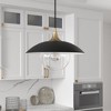 Hudson and Canal 14.5" Wide Pendant with Metal/Glass Shade - 2 of 4