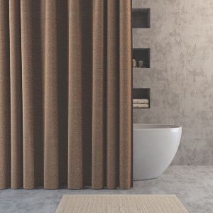 Indigo Road by Egypt Sherrod 70"x72" Suhana Contrast Tweed Printed Shower Curtain Dusty Terracotta - 1 of 4