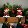 Northlight Festive Elves Christmas Stocking Holders - 5" - Set of 2 - 3 of 4
