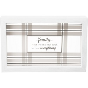 Pavilion Gift Company - Family - 5.5" Framed Glass Plaque - Wall Sign Panels - 1 of 4
