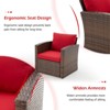 COWLOWN 7 Piece All - Weather Outdoor Sectional Sofa Set with Table, Waterproof PE Wicker, and Durable Cushions for Backyard, Balcony and Garden - 3 of 4