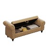 NicBex Modern 64.5" Tufted Storage Bench with Velvet Upholstery for Bedroom and Living Room - 3 of 4