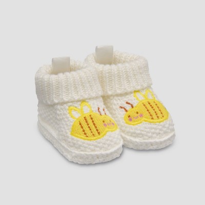 Image of Baby Girls' Bee Knitted Slippers - Just One You® made by carter's 0-6M