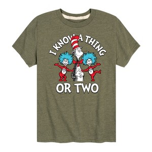 Boys' - Dr. Seuss - I Know A Thing or Two Short Sleeve Graphic T-Shirt - 1 of 4