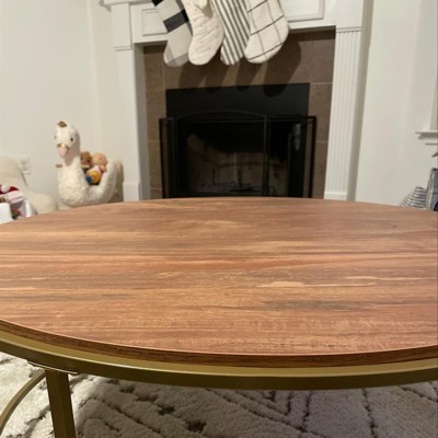 International Lux Round Coffee Table Deco Stone - Sauder : Target