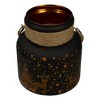 Northlight 8" Gold Deer and Pine Trees Flameless Christmas Glass Candle Lantern - 3 of 4