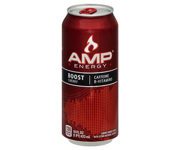 AMP Energy Boost Cherry - 16 fl oz Can