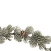 Northlight 12" Mini Frosted Pine Christmas Wreath with Pine Cones - image 2 of 3