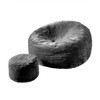XIZZI Giant Bean Bag Sofa Set with Ottomanfor Ultimate Relaxation, Luxe Flannel Comfort for Living Room/Bedroom/Office, Available in 5 Colors - 2 of 4