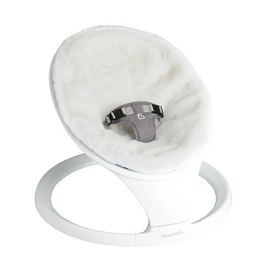 Munchkin Premium Ultra-Soft Faux Fur Baby Swing - White