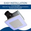 Broan-NuTone ChromaComfort 110 CFM Ventilation Fan with 24 Color Selectable LED, White - 4 of 4