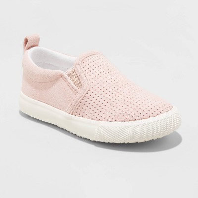 girls pink slip on shoes