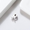 Initial Letter Charms for Women by Ginger Lyne | Italian Style Single Bracelet Charm for her | Sterling Silver Initial A for Charm Bracelet - 2 of 4