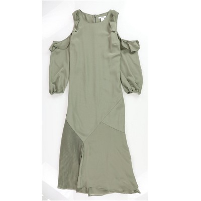 bar III Womens Cold Shoulder A-line Dress