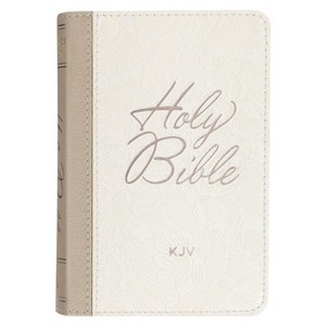 KJV Bible Pocket Faux Leather White - (Leather Bound) - 1 of 1