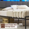 Bed Frame with Headboard and 2 Storage Drawers, Upholstered Platform Bed Frame with Chargin Station and LED Lights, Heavy Duty, No Box Spring Needed - 4 of 4