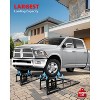 TROPOW 2 Pack Heavy Duty Car Service Ramps, 12000LBS(5T) Capacity Vehicle Lift Ramps with 9.3"-15" Adjustable Height - 2 of 4
