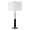 Hudson and Canal 29.75" Tall Two-Tone Table Lamp with Fabric Shade - 2 of 4