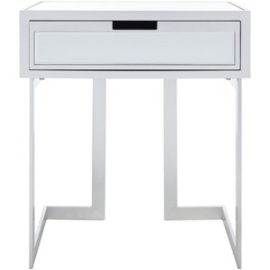 Lilo 1 Drawer Mirror Accent Table - Silver/Mirror - Safavieh - 1 of 4