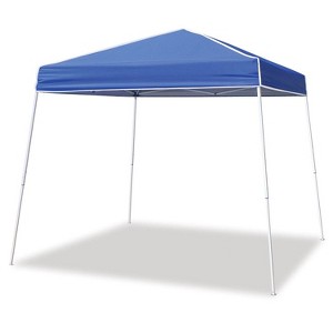 Z-Shade 10 by 10 Foot Instant Blue Pop Up Shade Canopy Tent Shelter for Outdoor and Indoor Use, 64 Square Foot Coverage - 1 of 4