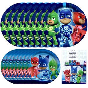 Treasures Gifted PJ Masks Party Tableware Starter Set for 16 Guests - 1 of 1