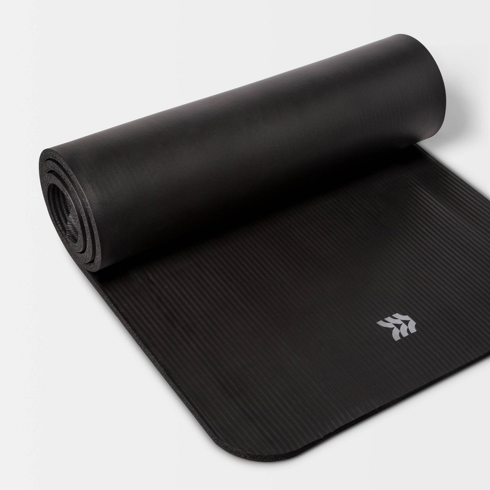 Photos - Yoga Premium Fitness  Mat 15mm Black - All In Motion™