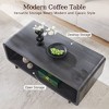 48" Coffee Table, Mondern Coffee Table with Open Storage Compartment, Wood Rectangular Center Table for Living Room - 2 of 4