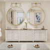 Apmir  Round High Quality Aluminum Alloy Framed French Cleat Mounted Wall Decor Bathroom Vanity Mirror - 3 of 4