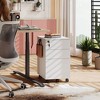 GALAXHERO 3 Drawer Rolling File Cabinet with Lock, Wood Under Desk Filing Cabinet fits - 2 of 4