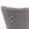 KTMBDW Velvet Dining Chairs Set of 2, Upholstered High-end Tufted Dining Room Chair with Nailhead Trim Stainless Steel Plating Legs - 4 of 4