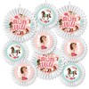 Big Dot of Happiness Run Wild Horses - Hanging Pony Birthday Party Tissue Decoration Kit - Paper Fans - Set of 9 - 2 of 4