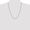 Black Bow Jewelry 1.4mm, 14k White Gold Diamond Cut Solid Spiga Chain Necklace - 2 of 4